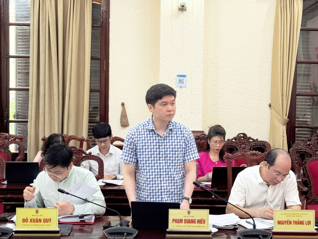 Phiên họp thứ hai Ban Chỉ đạo của Bộ Tư pháp về phát triển khoa học, công nghệ, đổi mới sáng tạo, chuyển đổi số và Đề án 06/CP