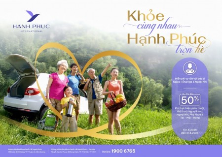 Ưu đãi chăm sóc sức khoẻ tại Bệnh viện Đa khoa Quốc tế Hạnh Phúc