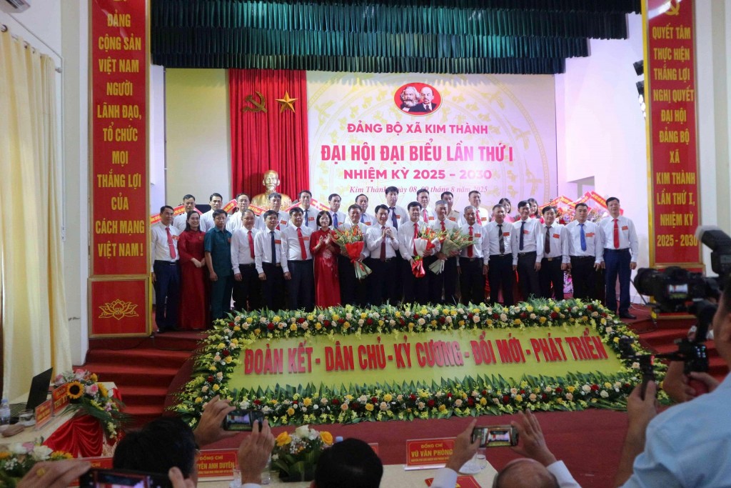 Đảng bộ xã Kim Thành, thành phố Hải Phòng long trọng tổ chức Đại hội đại biểu Đảng bộ lần thứ I