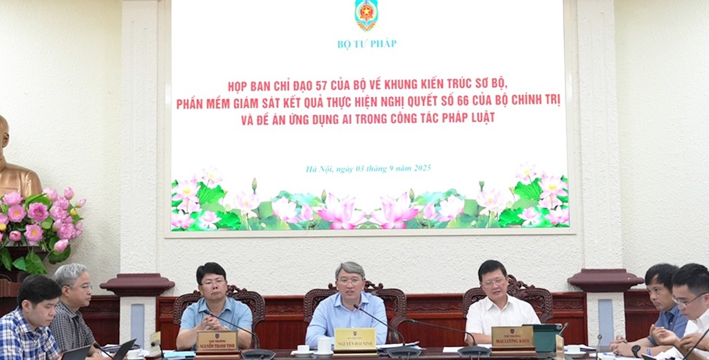 Chủ động, quyết liệt thúc đẩy chuyển đổi số toàn diện trong hoạt động Bộ Tư pháp