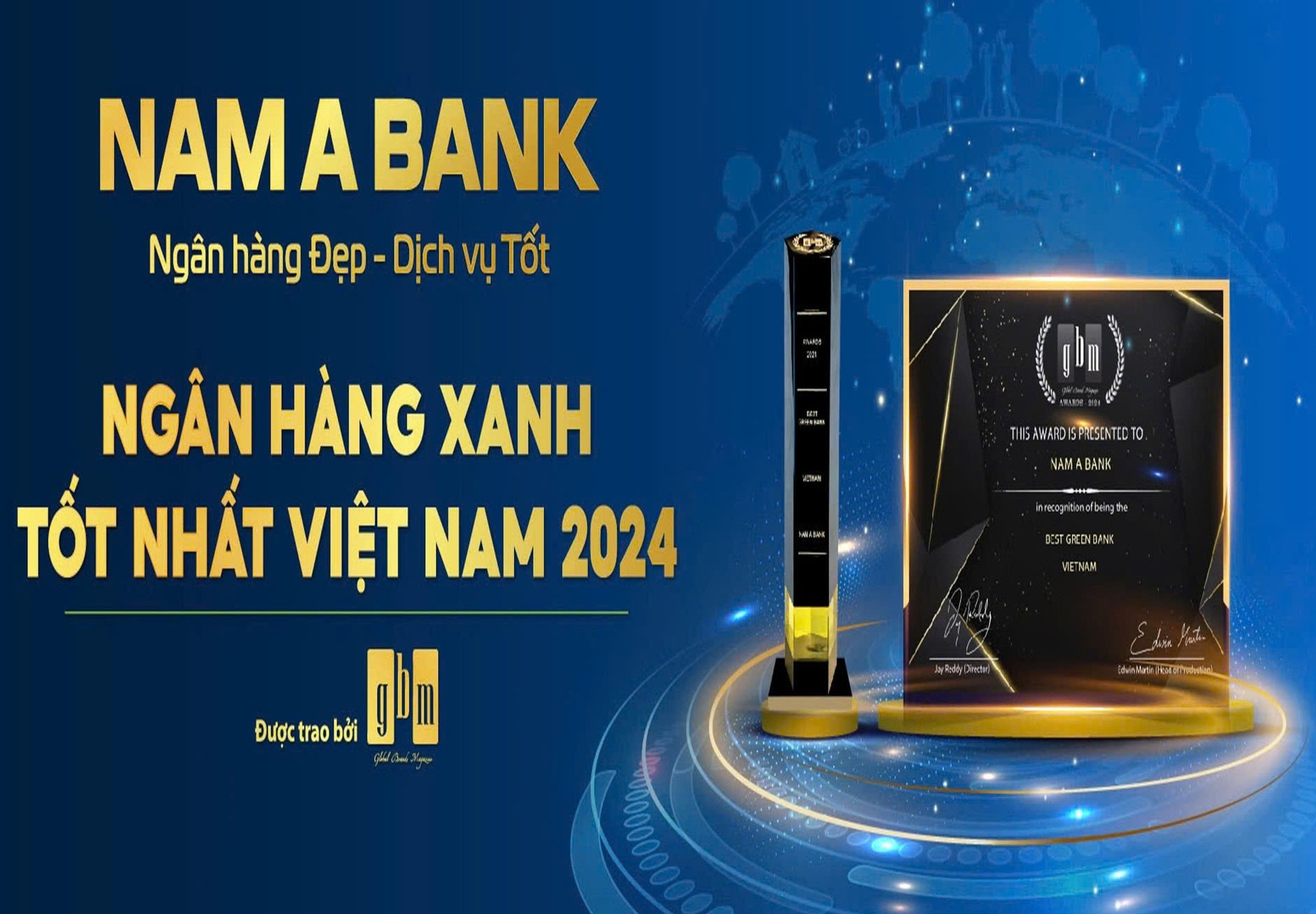 Nam A Bank - Ngân hàng xanh tốt nhất Việt Nam năm 2024 - bổ nhiệm Phó Tổng Giám đốc