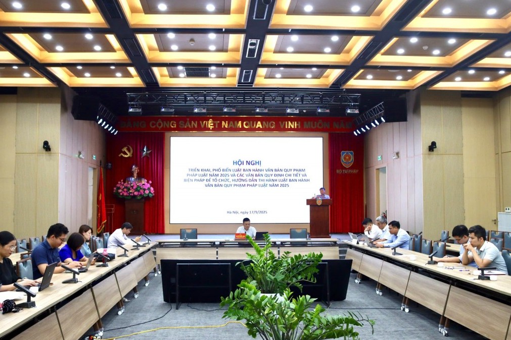 Hội nghị triển khai, phổ biến Luật Ban hành văn bản quy phạm pháp luật năm 2025 – Những điểm mới và yêu cầu đặt ra