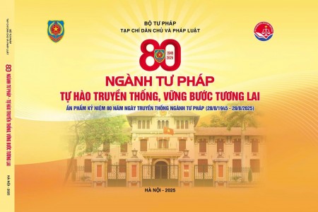 Ấn phẩm 200 trang “Ngành Tư pháp - Tự hào truyền thống, vững bước tương lai”