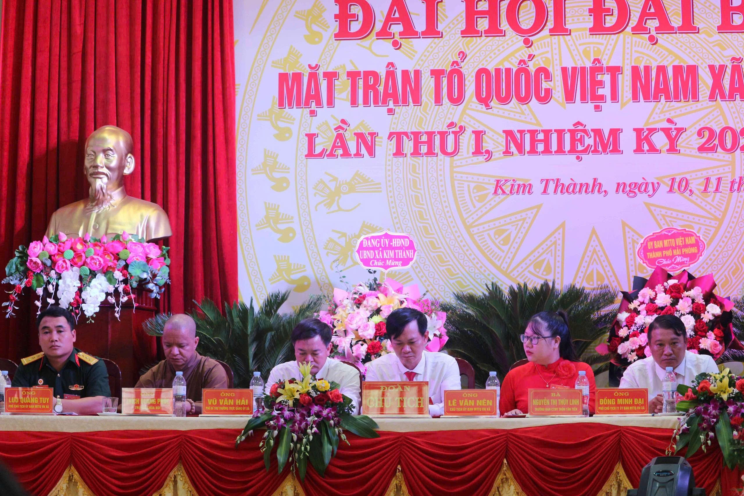 Mặt trận Tổ quốc Việt Nam xã Kim Thành, thành phố Hải Phòng tổ chức thành công Đại hội đại biểu lần thứ I, nhiệm kỳ 2025 - 2030