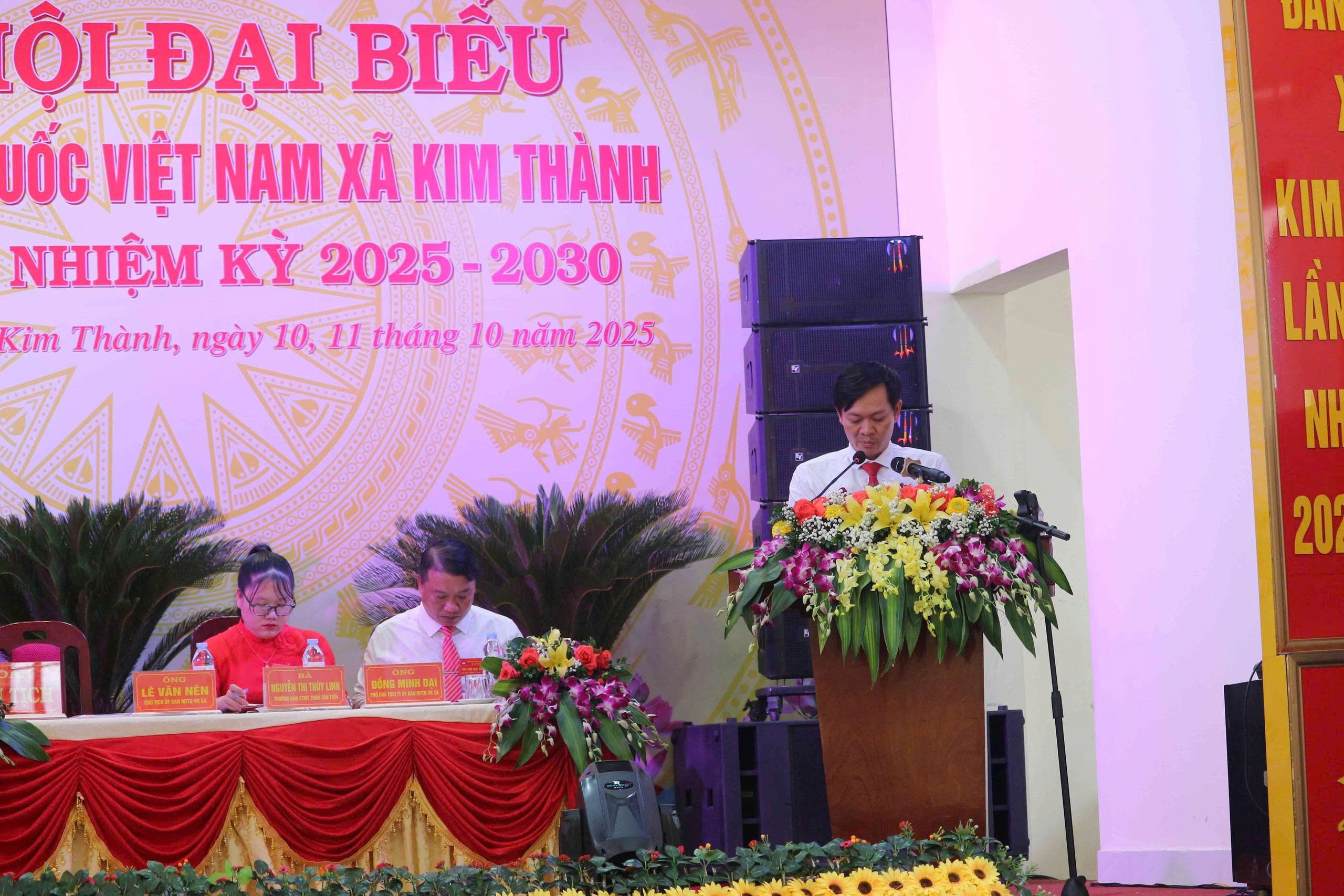 Mặt trận Tổ quốc Việt Nam xã Kim Thành, thành phố Hải Phòng tổ chức thành công Đại hội đại biểu lần thứ I, nhiệm kỳ 2025 - 2030