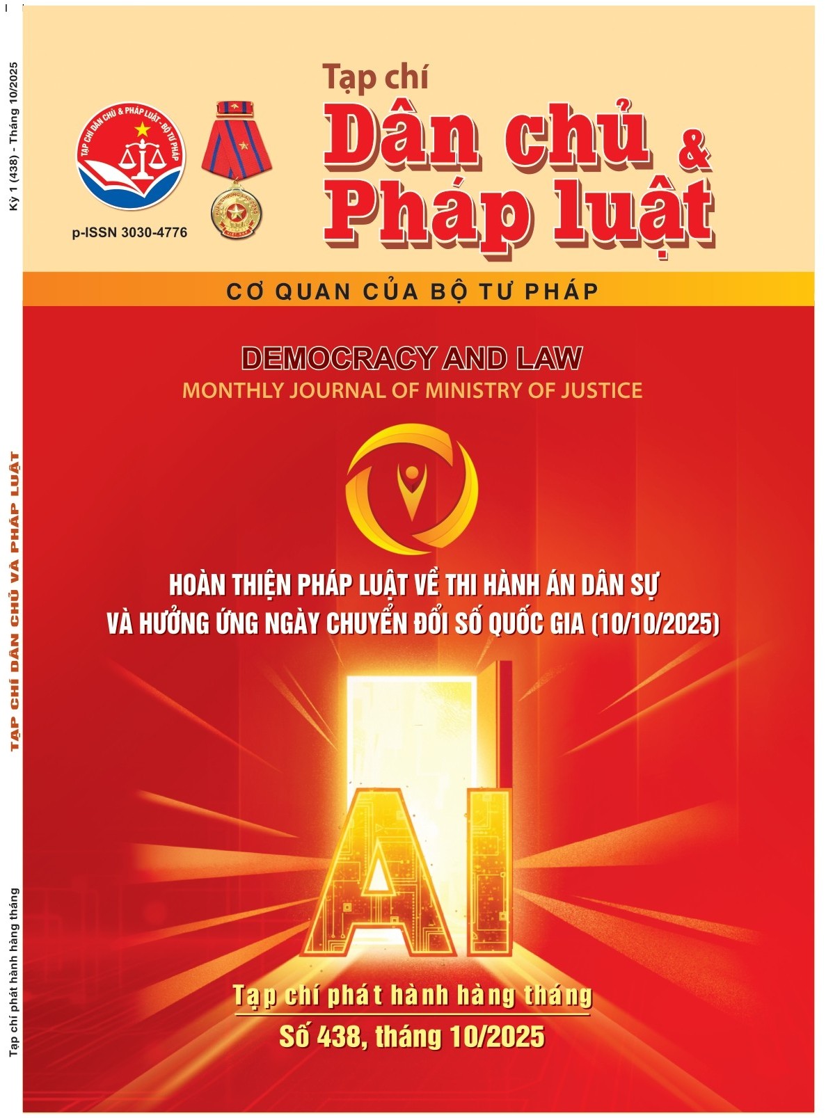 Số Kỳ 1 (438) tháng 10 - 2025/Edition 1 (438) October 2025