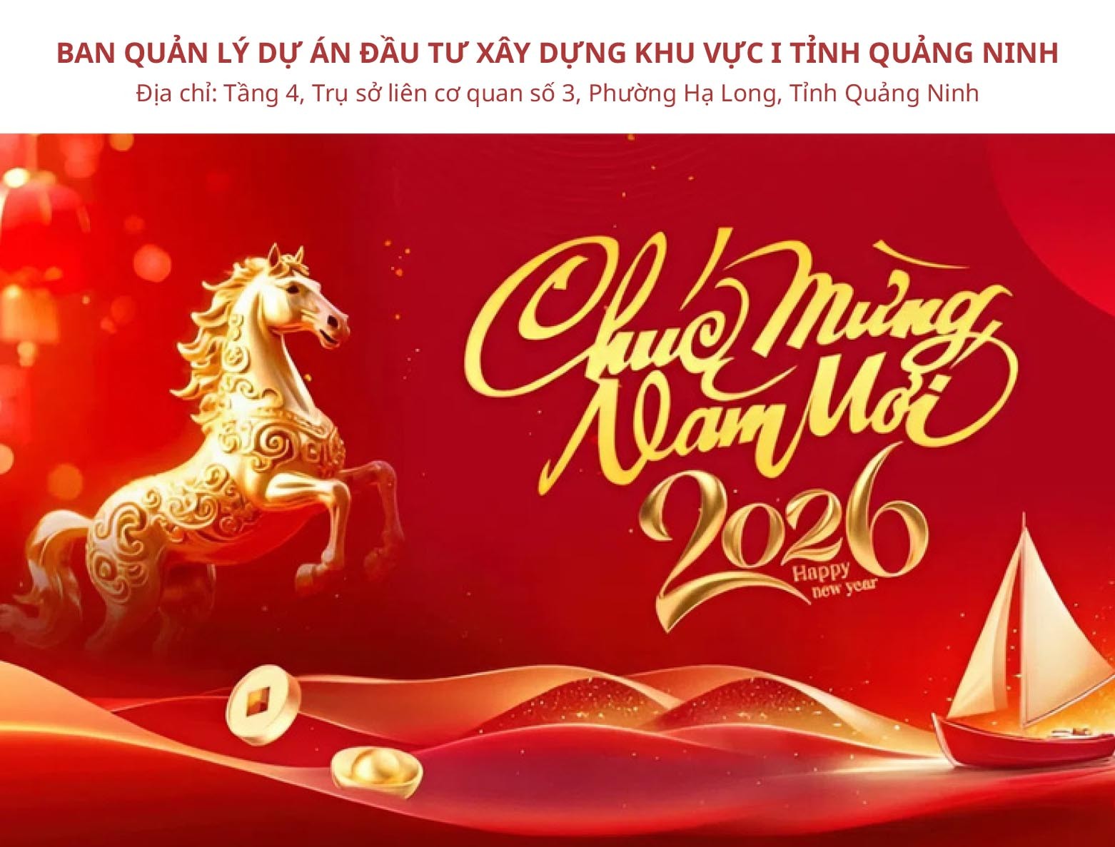 Ban Quản lý Dự án Đầu tư xây dựng khu vực I tỉnh Quảng Ninh