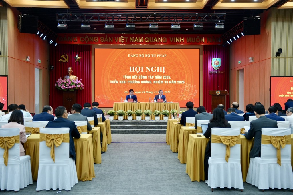 Phát huy vai trò hạt nhân lãnh đạo, Đảng bộ Bộ Tư pháp hoàn thành tốt nhiệm vụ chính trị năm 2025