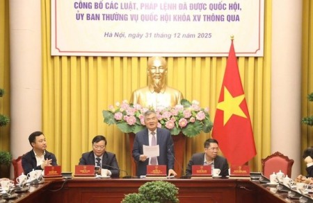 Công bố Lệnh của Chủ tịch nước với 14 luật, 01 pháp lệnh