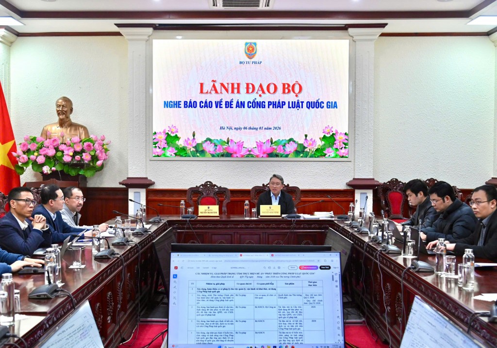 Cổng Pháp luật quốc gia với mục tiêu hình thành nền tảng số quốc gia thống nhất, dùng chung