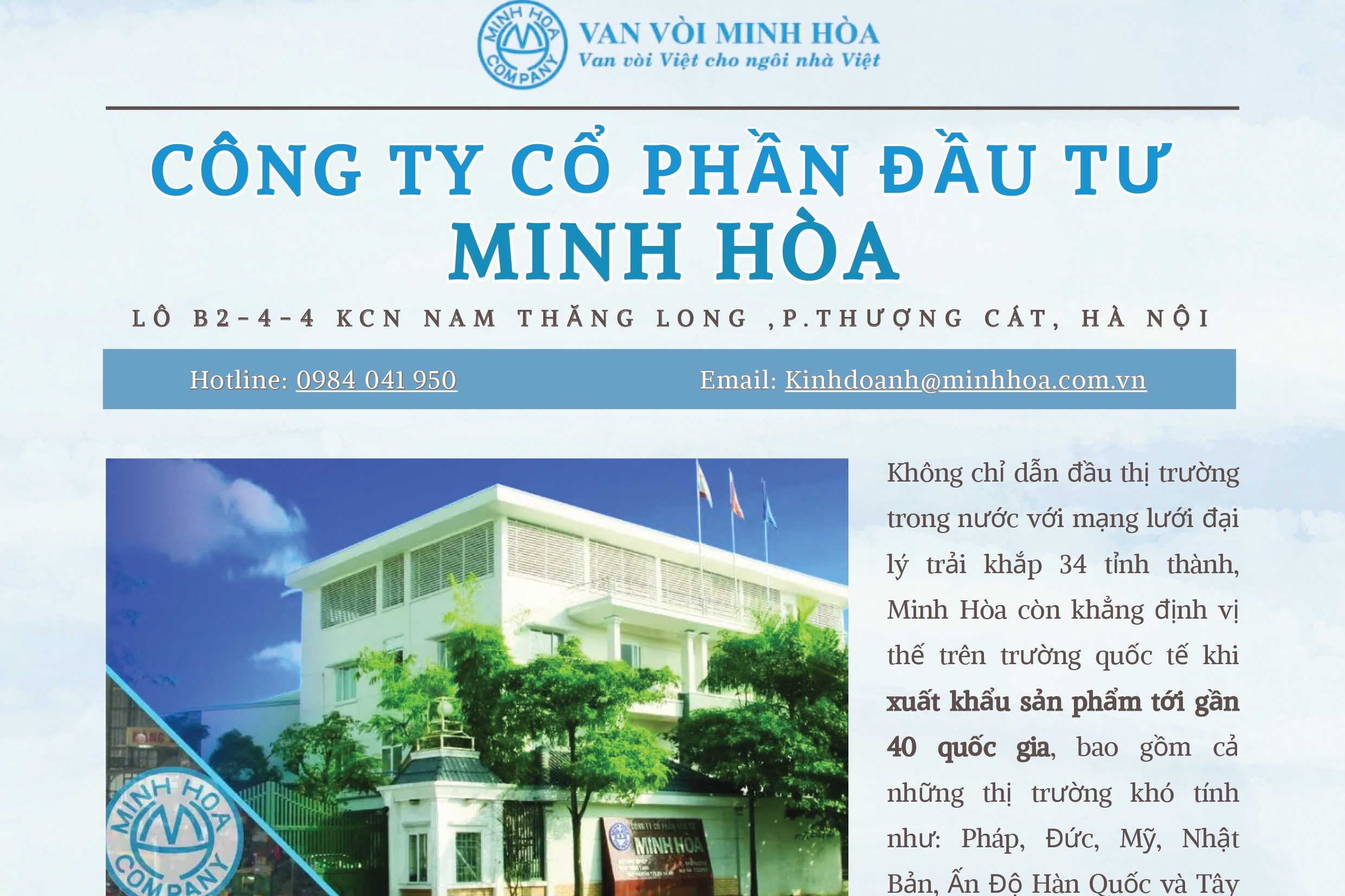 Công ty Cổ phần Đầu tư Minh Hòa