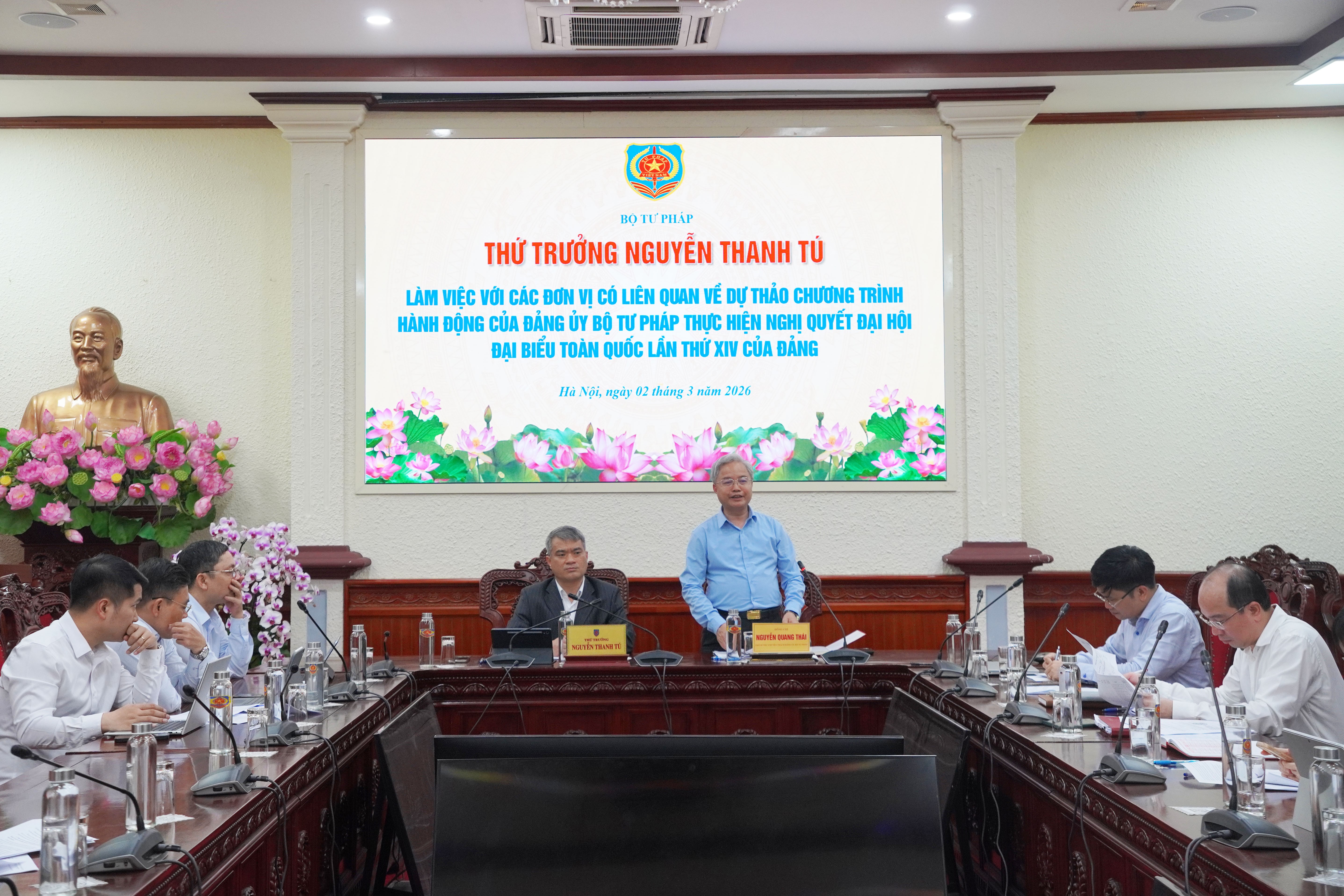 Bộ Tư pháp quyết tâm thực hiện thắng lợi Nghị quyết Đại hội đại biểu toàn quốc lần thứ XIV của Đảng